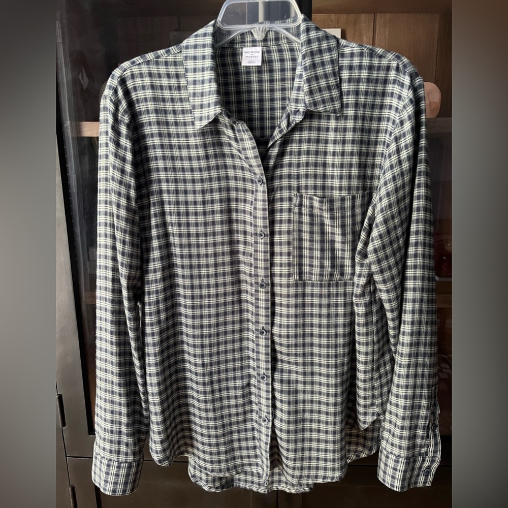 Melrose and Market Plaid Shirt